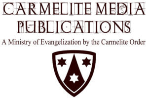 Carmelite Media Publications branding header with a heraldic shield emblem and the tagline 'A Ministry of Evangelization by the Carmelite Order'
